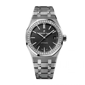 Replica Audemars Piguet Royal Oak Selfwinding 37 mm, Black Ref. 15451ST.ZZ.1256ST.01.A