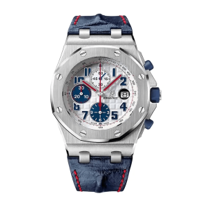 Replica Audemars Piguet Royal Oak Offshore Tour Auto 42 mm, White Ref. 26208ST.OO.D305CR.0