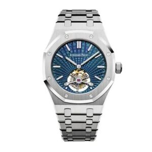 Replica Audemars Piguet Royal Oak Tourbillon 41 mm, Blue Ref. 26522TI.OO.1220TI.01
