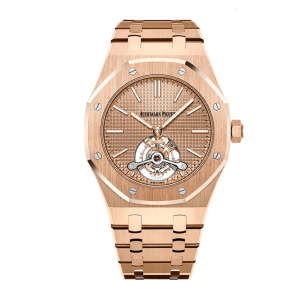 Replica Audemars Piguet Royal Oak Tourbillon 41 mm, Rose Gold Ref. 26515OR.OO.1220OR.01